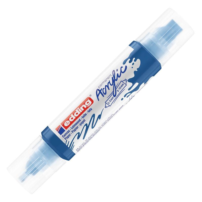 Маркер акриловый двусторон.3D Edding5400/903.Голубая шагаль/Gentian blue