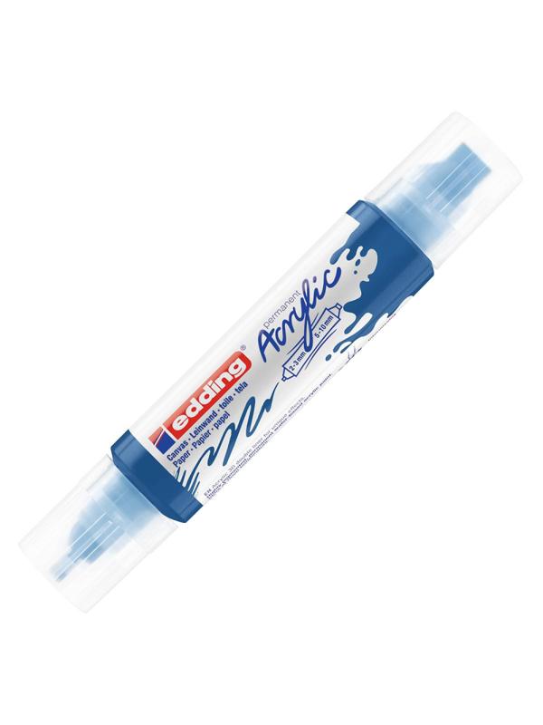 Маркер акриловый двусторон.3D Edding5400/903.Голубая шагаль/Gentian blue