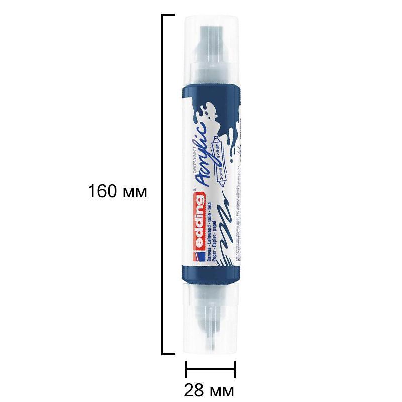 Маркер акриловый двусторонний 3D Edding 5400/933. Цвет Темно-синий