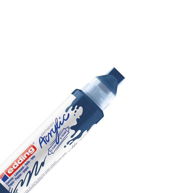 Маркер акриловый двусторонний 3D Edding 5400/933. Цвет Темно-синий