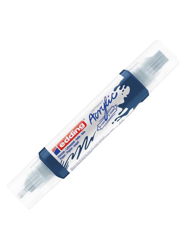 Маркер акриловый двусторонний 3D Edding 5400/933. Цвет Темно-синий