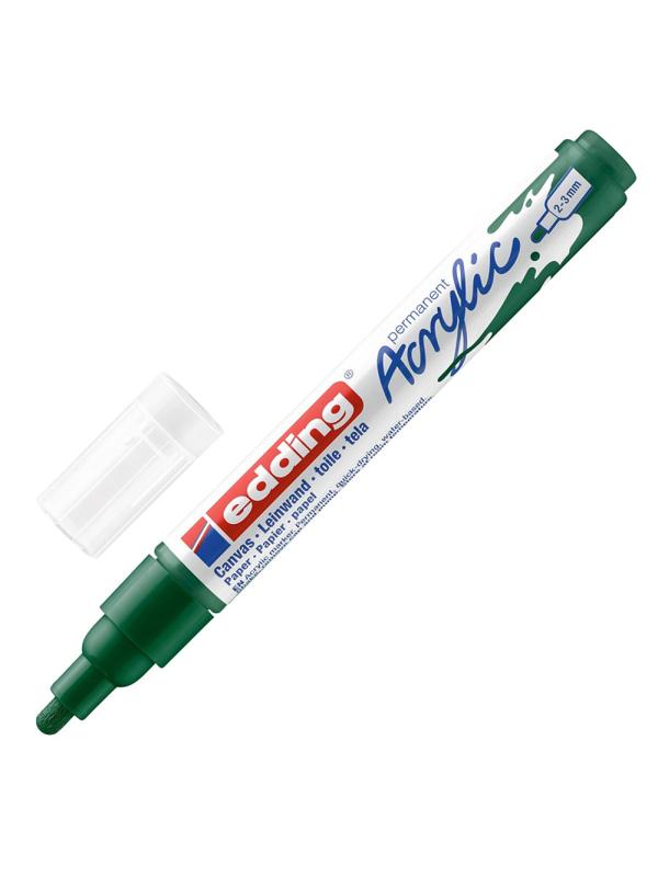 Маркер акриловый Edding 5100/904.кругл.нак. 2-3 мм. Цвет Зеленый мох