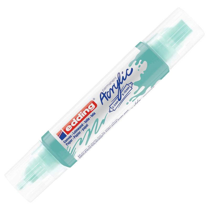 Маркер акриловый двусторонний 3D Edding 5400/934.2-3,5-10 мм.Цвет Бирюзовый