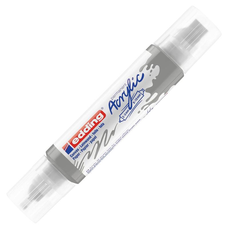 Маркер акриловый двусторонний 3D Edding 5400/923.2-3,5-10 мм.Цвет Серебрян