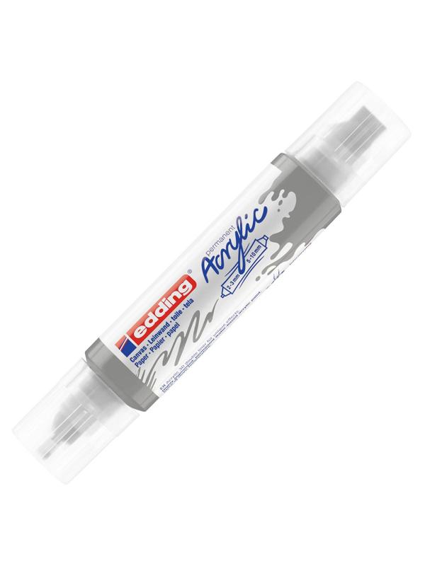 Маркер акриловый двусторонний 3D Edding 5400/923.2-3,5-10 мм.Цвет Серебрян