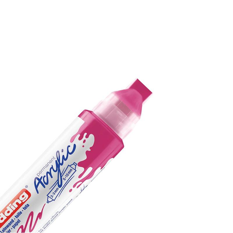 Маркер акриловый двусторонний 3D Edding 5400/909.Фуксия/Telemagenta