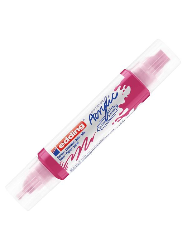 Маркер акриловый двусторонний 3D Edding 5400/909.Фуксия/Telemagenta