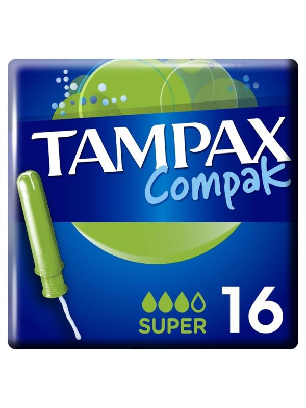 Тампоны TAMPAX Compak Super Duo с аппликатором 16шт/уп
