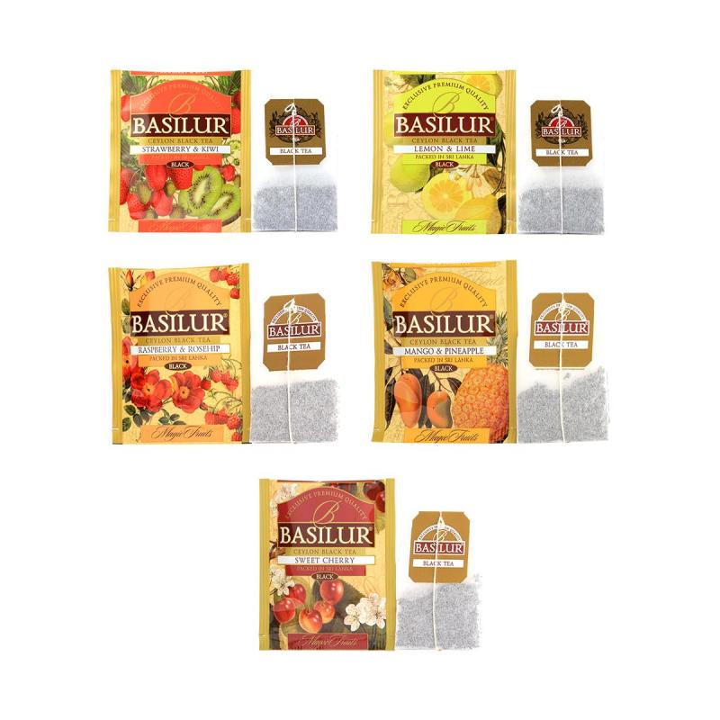 Чай Basilur ВОЛШЕБНЫЕ ФРУКТЫ Ассорти/Assorted 25 пак в конверт 2гx12 картон