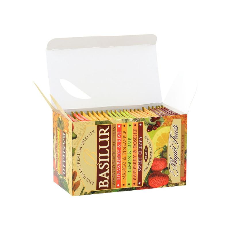 Чай Basilur ВОЛШЕБНЫЕ ФРУКТЫ Ассорти/Assorted 25 пак в конверт 2гx12 картон