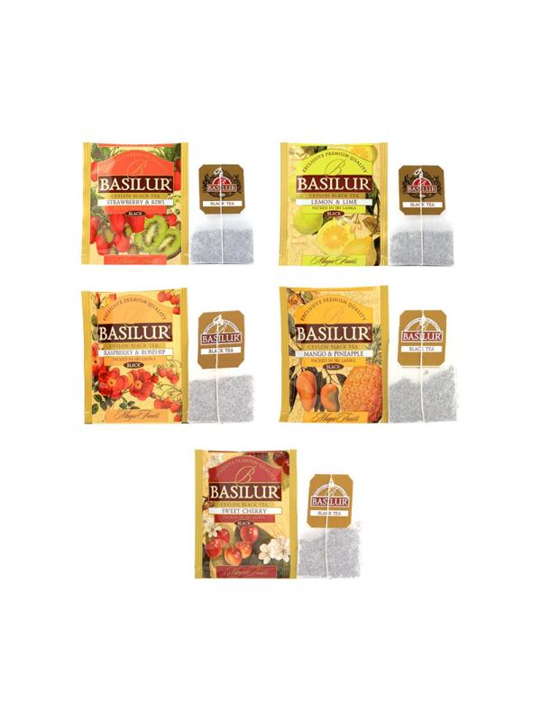 Чай Basilur ВОЛШЕБНЫЕ ФРУКТЫ Ассорти/Assorted 25 пак в конверт 2гx12 картон