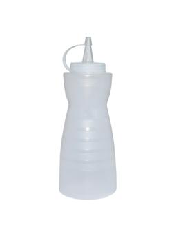 Емкость для соуса 375 мл.фигурн.с крышк.прозрачн.MG/1/24/ТП, (64222)