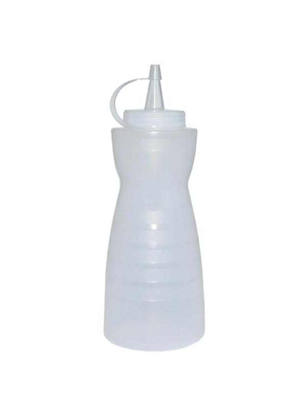 Емкость для соуса 375 мл.фигурн.с крышк.прозрачн.MG/1/24/ТП, (64222)