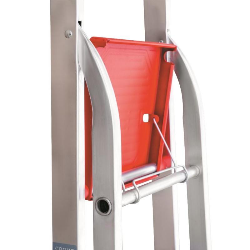 Стремянка алюминиевая усиленная 225 кг 4 ступени (130 мм) Новая Высота