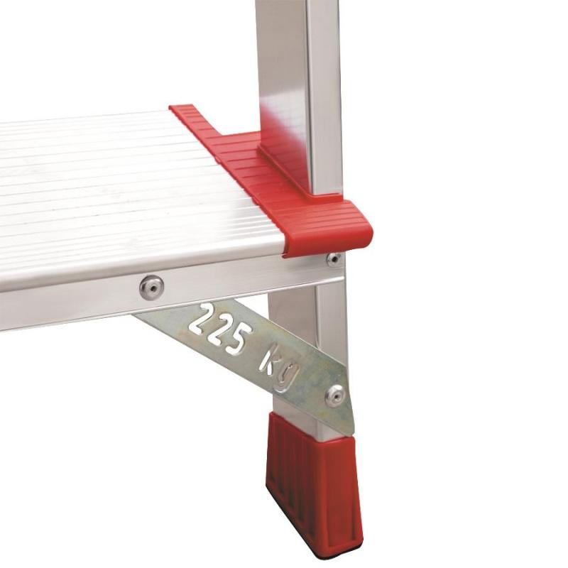 Стремянка алюминиевая усиленная 225 кг 4 ступени (130 мм) Новая Высота