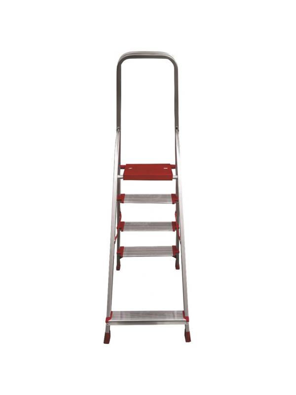 Стремянка алюминиевая усиленная 225 кг 4 ступени (130 мм) Новая Высота