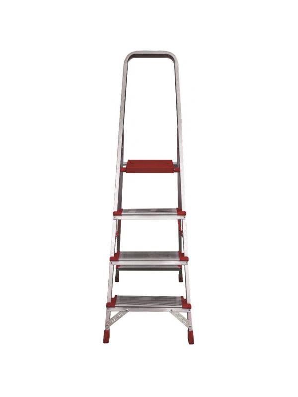 Стремянка алюминиевая усиленная 225 кг 4 ступени (130 мм) Новая Высота