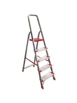Стремянка алюминиевая усиленная 225 кг 5 ступеней Новая Высота 5110105