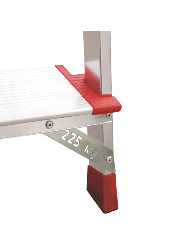 Стремянка алюминиевая усиленная 225 кг 5 ступеней Новая Высота 5110105