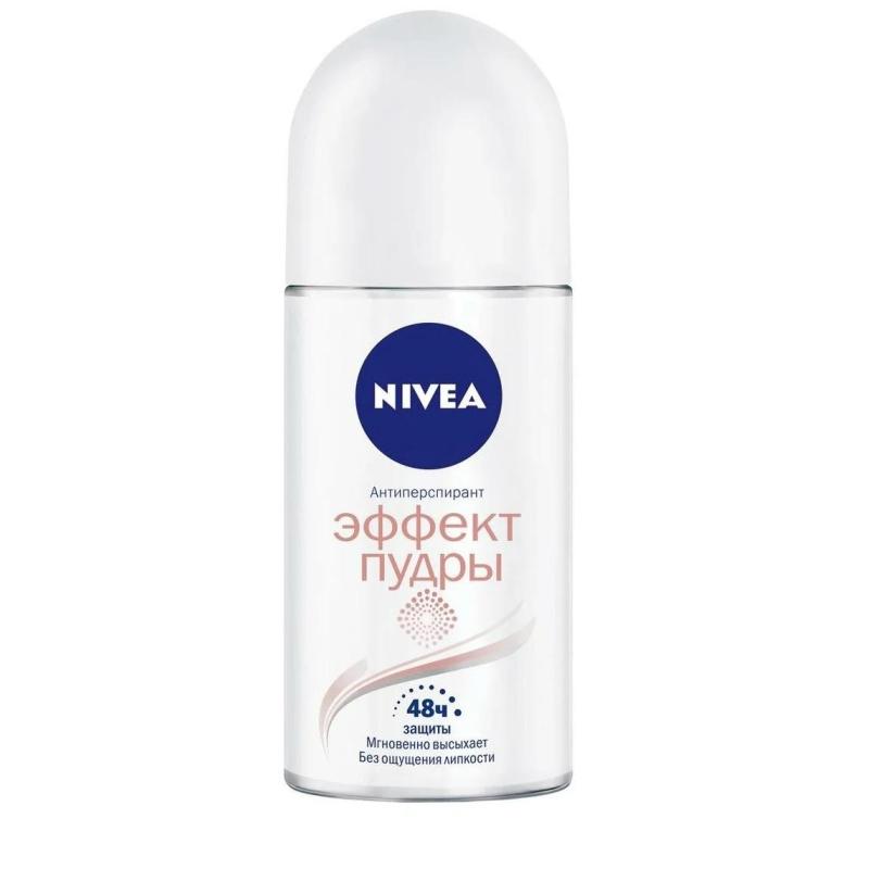 Дезодорант-антиперспирант Nivea шариковый Эффект Пудры, 50мл 82280