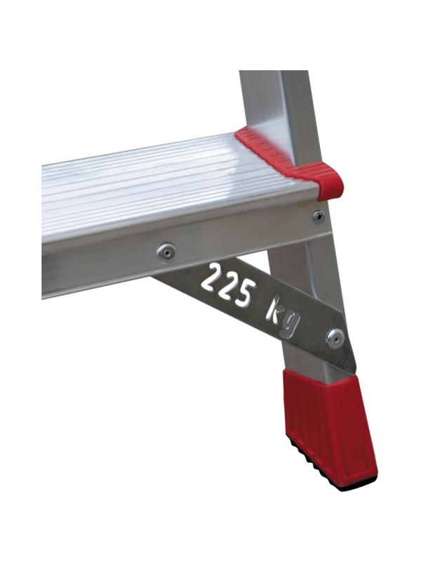 Стремянка алюминиевая усиленная 225 кг 3 ступени, Новая Высота