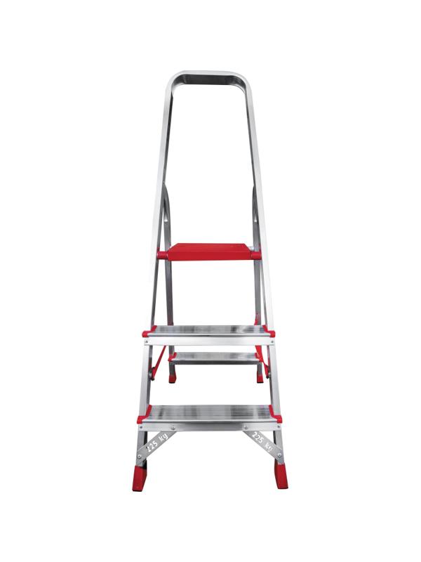 Стремянка алюминиевая усиленная 225 кг 3 ступени, Новая Высота