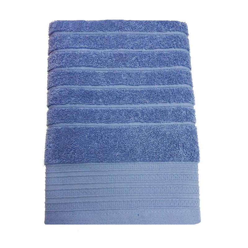 Полотенце махровое 70х130Страйпсизо-голубой