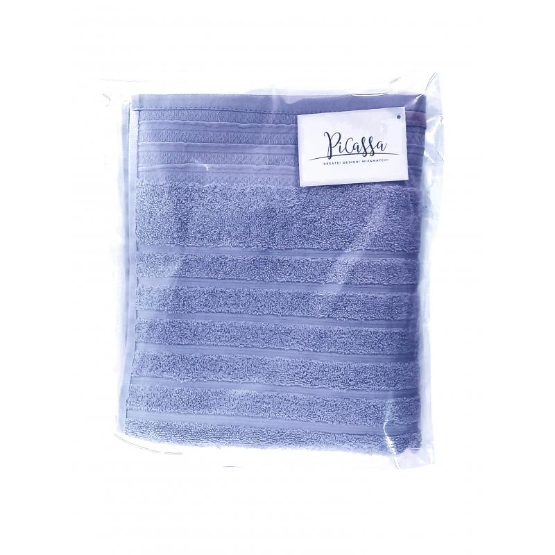 Полотенце махровое 70х130Страйпсизо-голубой