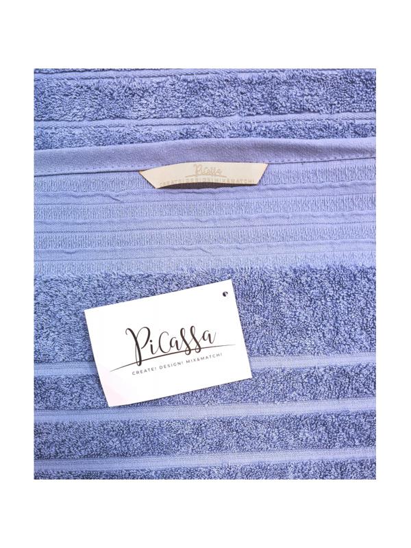 Полотенце махровое 70х130Страйпсизо-голубой