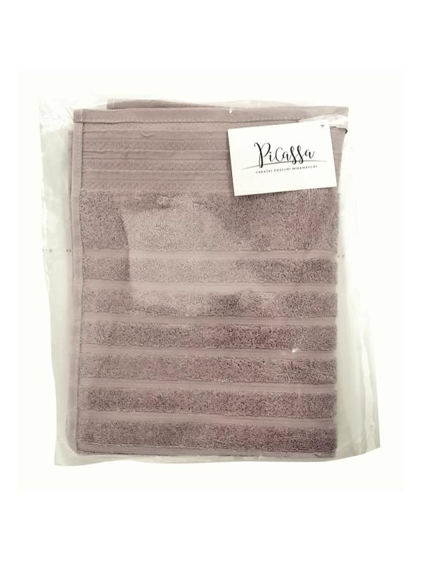 Полотенце махровое 50х90 Страйп какао