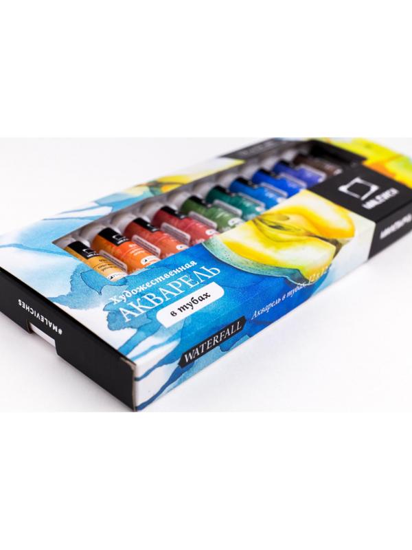 Краски акварельные Малевичъ WaterFall, 12 цв. по 12 мл, 622112