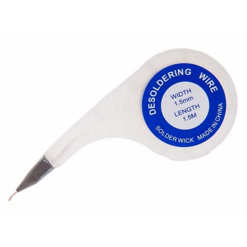 Лента медная для удаления припоя d=1.0 ммx1.5 м BOX REXANT (09-3031)