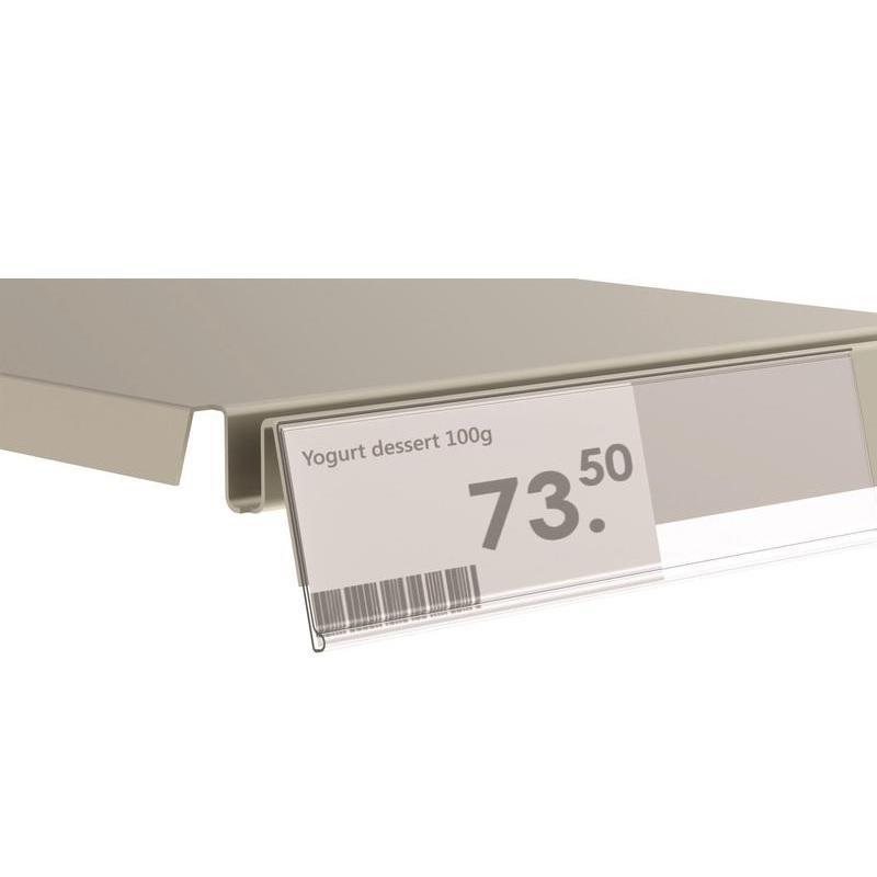 Ценникодержатель полочный IP39 дл.985мм, прозрачный, 50 шт/уп