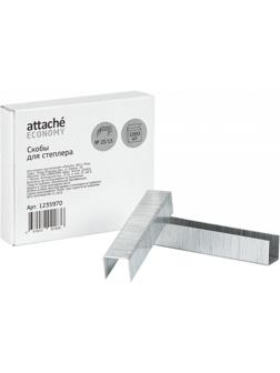 Скобы для степлера №23/13 Attache Economy оцинкованные, 1000шт./уп