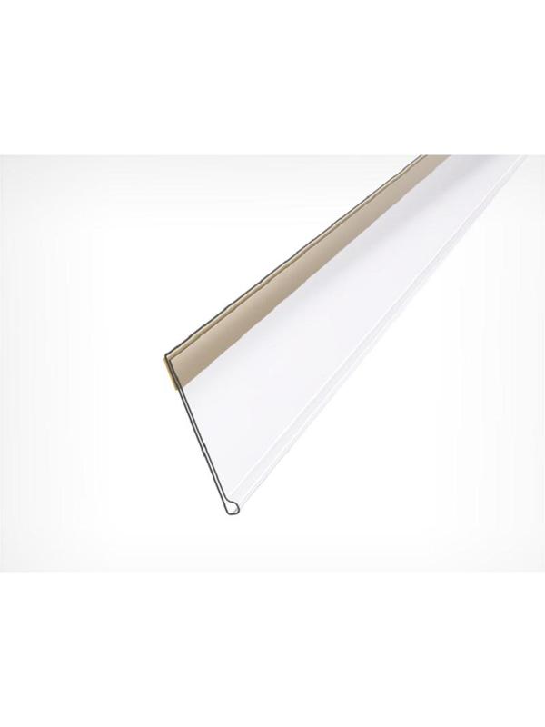 Ценникодержатель полочный самоклеющ. DBR39 дл.1250мм, прозр, 100шт/уп