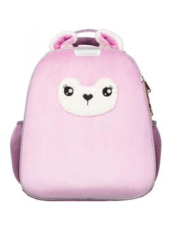 Ранец №1School Basic Лама розовая, 2 отд., эргоном. спинка    