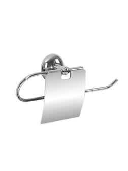 Держатель для полотенец бытовых металл хромированный  c крышкой