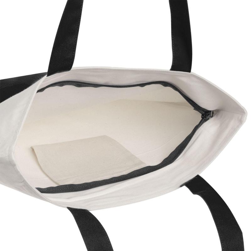 Сумка для покупок на молнии Shopaholic Zip, неокрашенная с черным 11683.30