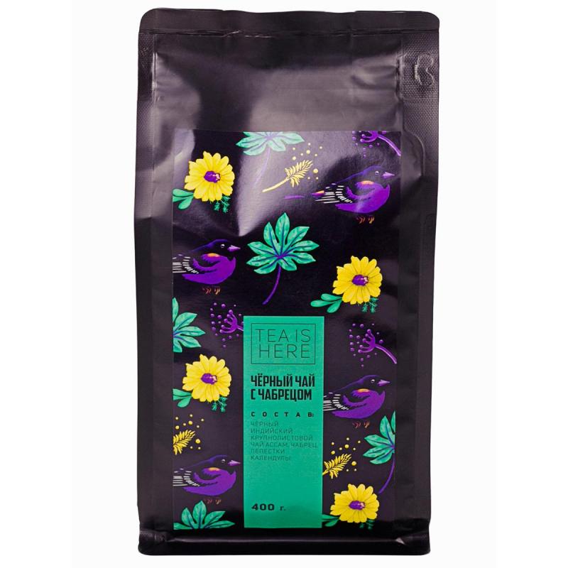 Чай TEA IS HERE Черный с чабрецом 400 гр