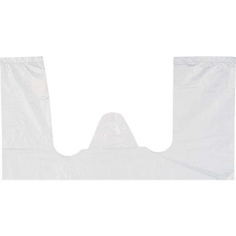 Пакет-майка ПНД 24+12х44 10мкм 85 шт./уп. Белая Эконом