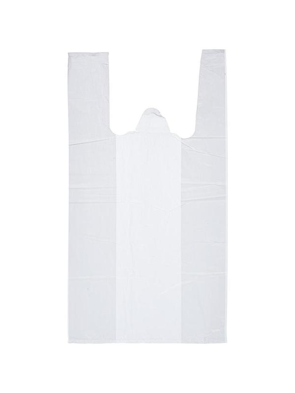 Пакет-майка ПНД 24+12х44 12мкм 90 шт./уп. Белая Эконом