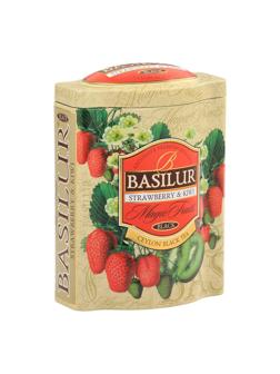 Чай Basilur ВОЛШЕБНЫЕ ФРУКТЫ Клубника и киви 100г ж/б 70229-02