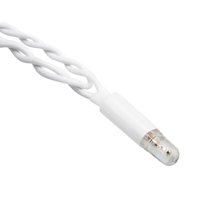 Гирлянда светодиодная Айсикл (бахрома) 76, 2,4х0,6м, 230В, синие, 255-033-6