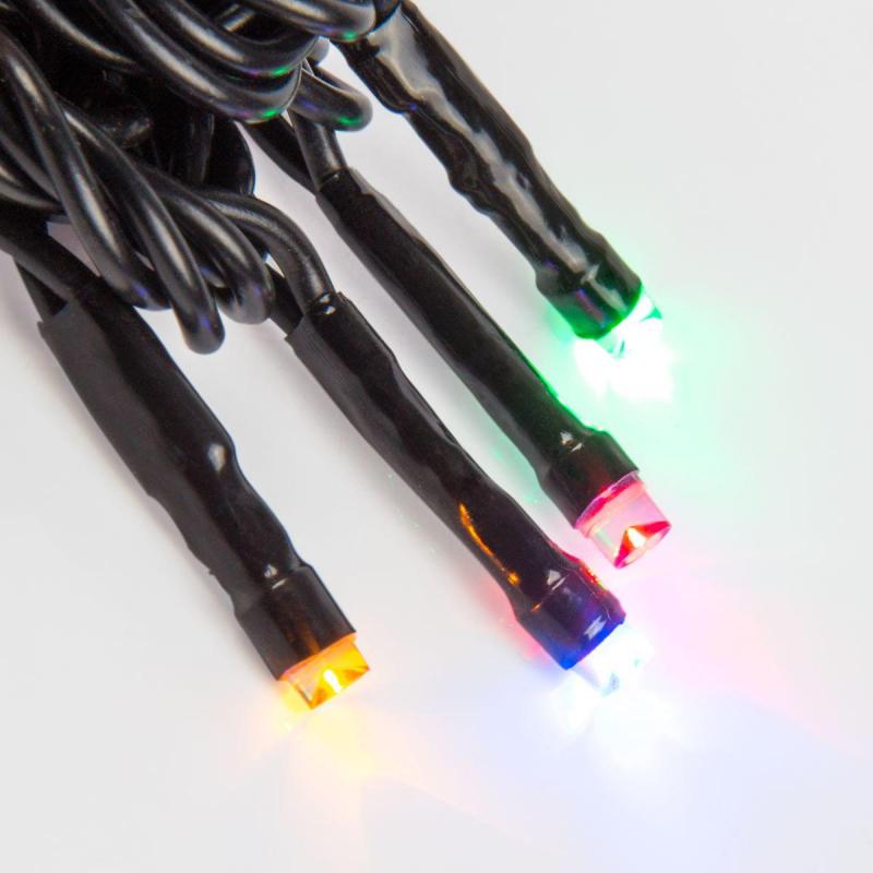 Гирлянда светодиодная Твинкл Лайт 10м, черный ПВХ, 100, мультиколор 303-139