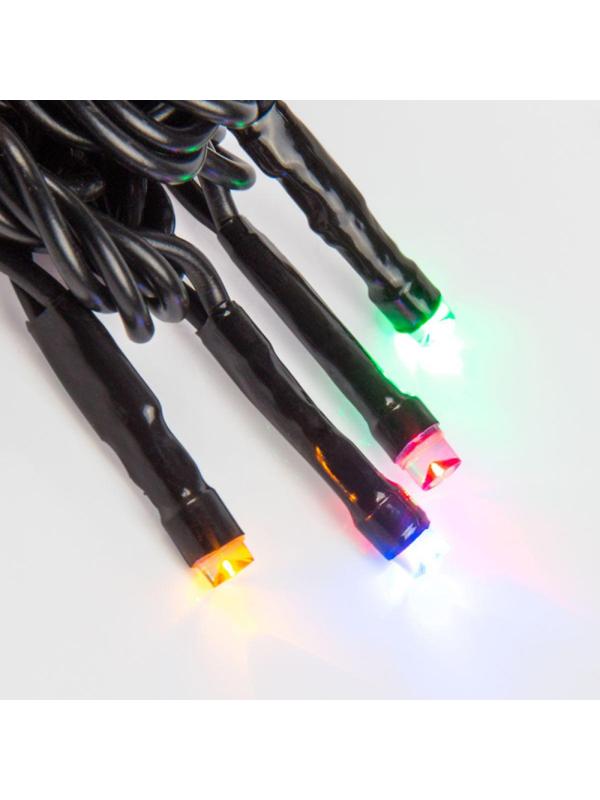 Гирлянда светодиодная Твинкл Лайт 10м, черный ПВХ, 100, мультиколор 303-139