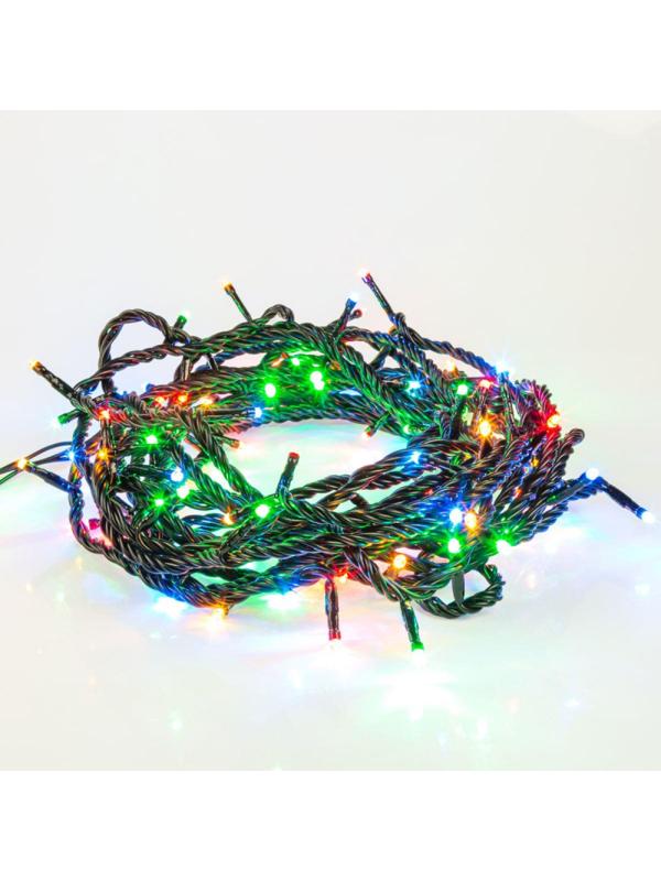 Гирлянда светодиодная Твинкл Лайт 10м, черный ПВХ, 100, мультиколор 303-139