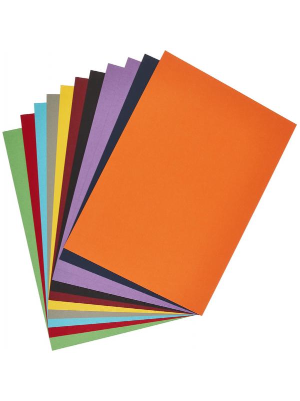 Картон цветной  10цв 10л А3 тонир.крашен.в массе  11-310-222
