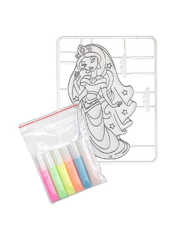 Набор для витража краски по стеклу с траф.'Восточ.красавица'30С 1946-08