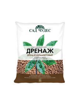 Дренаж керамзитовый (крупный) фракция 8-20 мм. 2 л САД ЧУДЕС
