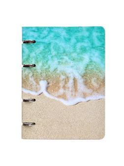 Тетрадь общая А5, 80л. клетка, кольца  155х212мм. Nature, прибой N1551